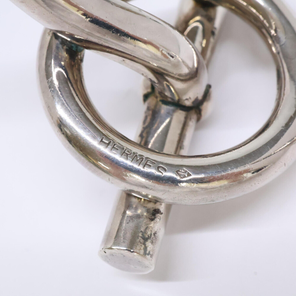 HERMES Hermes SV925 Echapp√© Vintage Bangle Silver Women's - Picture 7 of 8